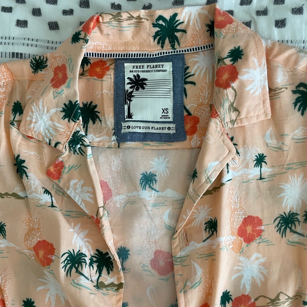 Free Planet Button Up Shirt - Picture 3 of 6
